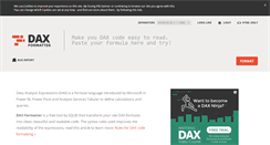 Desktop Screenshot of daxformatter.com